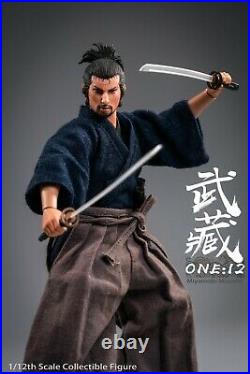 1/12 Scale TWTOYS TW1920 Japanese Samurai Miyamoto Musashi Figure Doll Toy