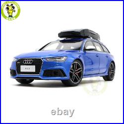 1/18 Audi RS 6 RS6 Avant C7 WELL Diecast Model Toy Cars Boys Girls Gifts Blue