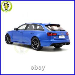 1/18 Audi RS 6 RS6 Avant C7 WELL Diecast Model Toy Cars Boys Girls Gifts Blue