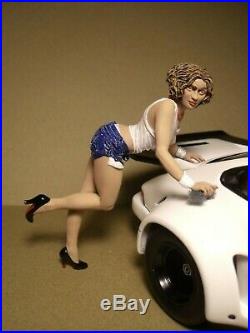 1/18 Figure Sexy Girl Nina Painted By Vroom For Porsche Carrera Spark