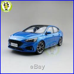 1/18 Ford Focus 2019 Diecast Metal Model Car Toys Boys Girls Gifts Blue