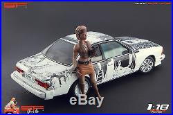 1/18 Hippie girl figure VERY RARE! For118 CMC Autoart Ferrari VW Ford