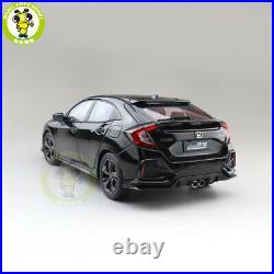 1/18 Honda CIVIC 2020 Hatchback Diecast Metal Car Model Toys Boy Girl Gift Black