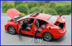 1/18 Honda CIVIC Si 9 Diecast Metal Car Model Toys Boy Girl Gift Collection Red