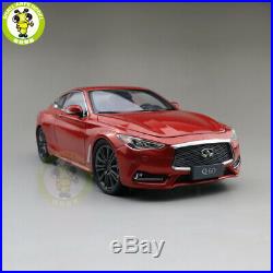 1/18 Infiniti Q60 Q60S Coupe 2018 Diecast Model Car Toys Boys Girls Gifts Red