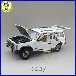1/18 Jeep Cherokee XJ Diecast Model Toys Car Boys Girls Gifts White