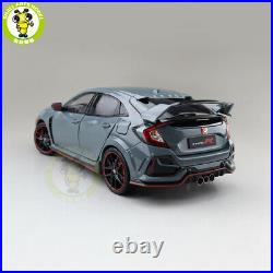 1/18 LCD Honda Civic Type R 2020 Diecast Model Car Toys Boys Girls Gifts Gray