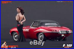 1/18 Long black dress girl figure VERY RARE! For118 CMC Autoart Ferrari Exoto