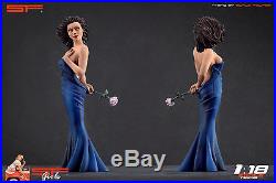 1/18 Long blue dress girl figure VERY RARE! For118 CMC Autoart Ferrari