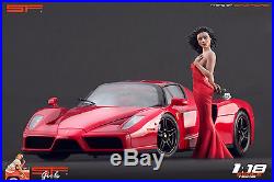 1/18 Long red dress Girl VERY RARE! Figure for118 CMC Autoart Ferrari BBR