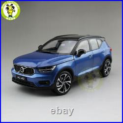 1/18 New Volvo XC40 SUV Diecast Model Car SUV Toys Kids Boy Girl Gifts Blue