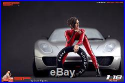 1/18 Racing girl figure VERY RARE! For118 CMC Autoart Ferrari Mercedes BBR
