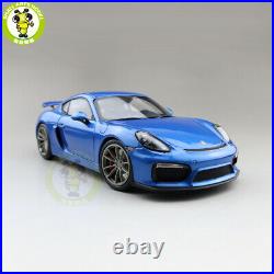 1/18 Schuco Porsche CAYMAN GT4 Diecast Model Toys Cars Boys Girls Gifts Blue