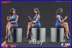 1/18 Sitting Girl blue dress VERY RARE! Figure for118 CMC Autoart Ferrari