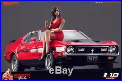 1/18 Sitting Girl red dress VERY RARE! Figure for118 CMC Autoart Ferrari