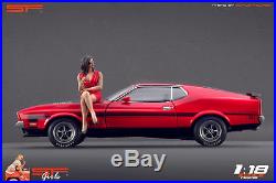 1/18 Sitting Girl red dress VERY RARE! Figure for118 CMC Autoart Ferrari