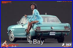 1/18 Smoke Girl 2 blue VERY RARE! Figure for118 CMC Autoart Ferrari MR Exoto