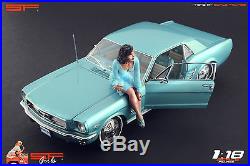 1/18 Smoke Girl 2 blue VERY RARE! Figure for118 CMC Autoart Ferrari MR Exoto