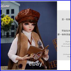 1/3 BJD Doll Girls Gift Ball Jointed Body Face Makeup Eyes Clothes Shoes Toy SET