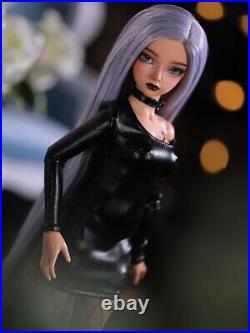 1/4 BJD Doll SD Handmade Minfee Cool Girl Female Eyes Long Hair Resin Joints Toy