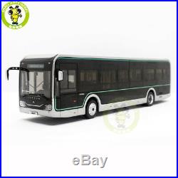 1/42 YuTong U12 City Bus Light Diecast Model Bus Car Toys Boys Girls Gift