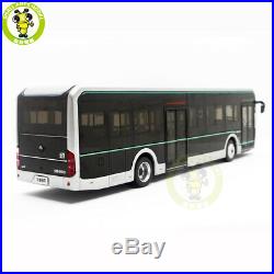 1/42 YuTong U12 City Bus Light Diecast Model Bus Car Toys Boys Girls Gift