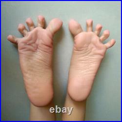 1 Pair Silicone Female Ballet Girls Foot Feet Model Deep Wrinkles Sculpture Toys