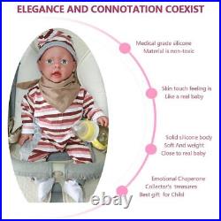 100% Full Silicone Reborn Baby Dolls Realistic Girl Toys for Children Gift