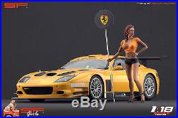 118 Ferrari girl figurine VERY RARE! NO CARS! For diecast collectors