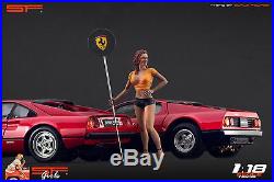 118 Ferrari girl figurine VERY RARE! NO CARS! For diecast collectors