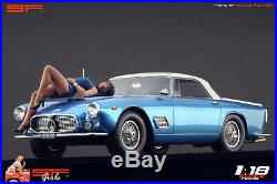 118 Lying girl blue dress figurine VERY RARE! NO CARS! For diecast cars