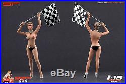 118 Naked finish girl figurine VERY RARE! For118 CMC Autoart Ferrari BBR