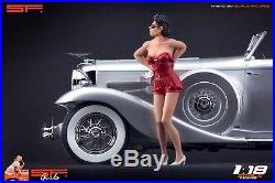 118 Pompouse girl figurine VERY RARE! NO CARS! For cmc autoart