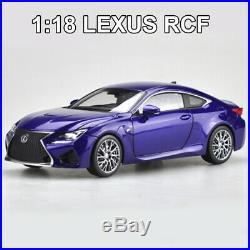 118 Scale ORIGINAL LEXUS RCF Blue Diecast Model Car Toy WithCase For Boys&Girls