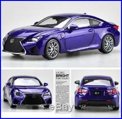 118 Scale ORIGINAL LEXUS RCF Blue Diecast Model Car Toy WithCase For Boys&Girls