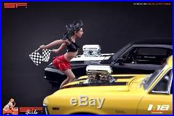 118 Speed girl figurine VERY RARE! NO CARS! For diecast cmc autoart