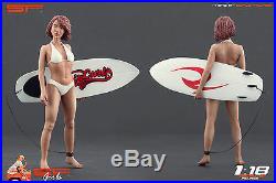 118 Surfing girl figurine VERY RARE! NO CARS! For diecast collectors