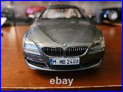 118 scale BMW 6 series Gran Coupe diecast by Paragon in Space gray. Beautiful