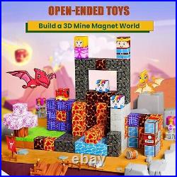 120PCS Minecraft-Like Blocks Lava Build Set STEM Toys for Boys & Girls Ages 3+