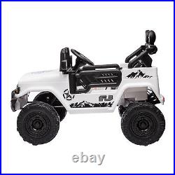 12V Electric Kids Ride on Car TOYOTA 3-Speed for Boys&Girls 2 Driving Mode White