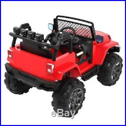 12V Powered Jeep Kids Ride on Car Boys Girls Toys 3 Speed Remote Control RED