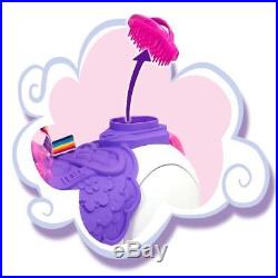 12V Ride On Unicorn Toy Hair Groom with Brush Light Sound for Toddler Kid Girl
