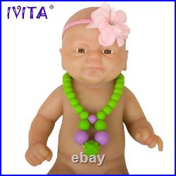 14inch Eyes Opened Silicone Reborn Dolls Born Alive Simulated Boneca Baby Toys