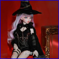 16 1/4 BJD Doll Magic Girl Ball Jointed Doll Full Set Outfit Eyes Hair Hat Toy