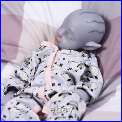 18'' Full Soft Silicone Reborn Baby Doll Avatar Newborn Girl Toy Halloween Gifts