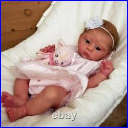 18 Reborn Baby Doll Girl Silicone Original Toddler Doll Toy 2-5 Years
