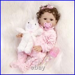 18 Reborn Baby Dolls Full Body Silicone Vinyl Newborn Babies Toy Girl Doll Gift