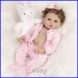 18 Reborn Baby Dolls Full Body Silicone Vinyl Newborn Babies Toy Girl Doll Gift