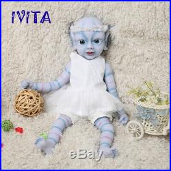 18'' Silicone Reborn Baby Dolls Newborn Avatar Baby Girls Lovely Xmas Gifts Toys