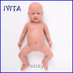 183500g Soft Full Silicone Rebirth Baby Girl Doll Kids Playmate Toys Xmas Gift